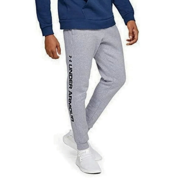 Under Armour Other - Under Armour Mens Rival Fleece Wordmark Logo Jogger Gray Size Large